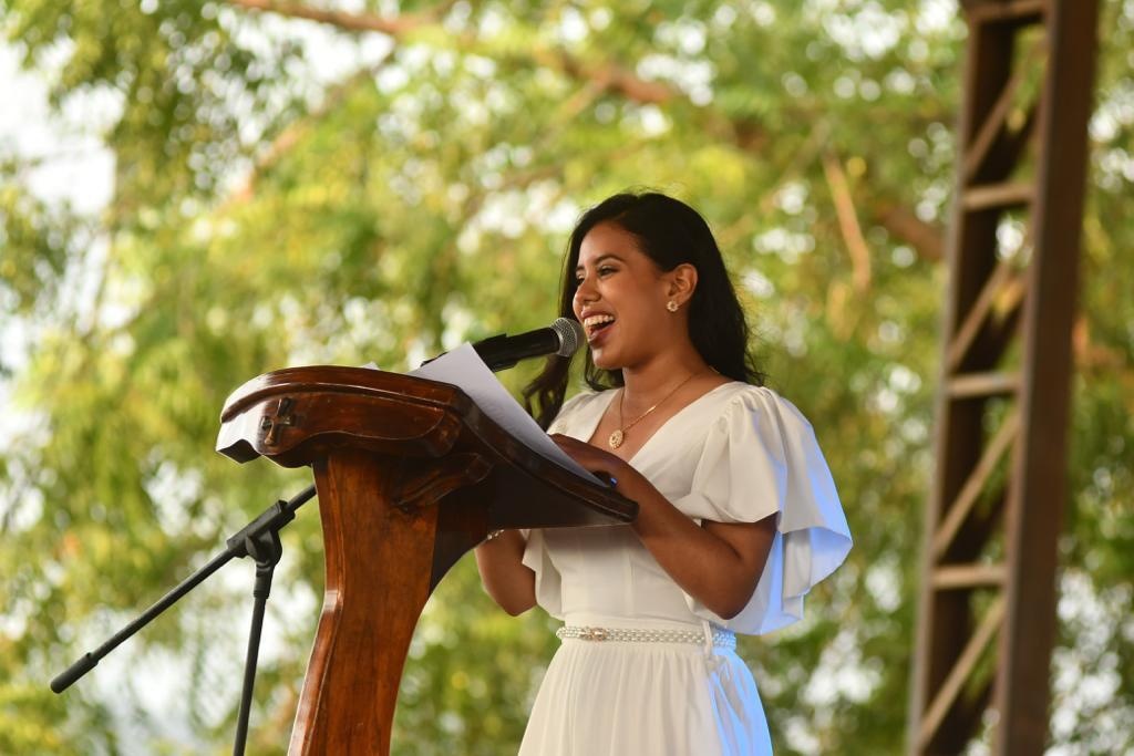 La alcaldesa de San Vicente, Brigitte García. (Cuenta X)