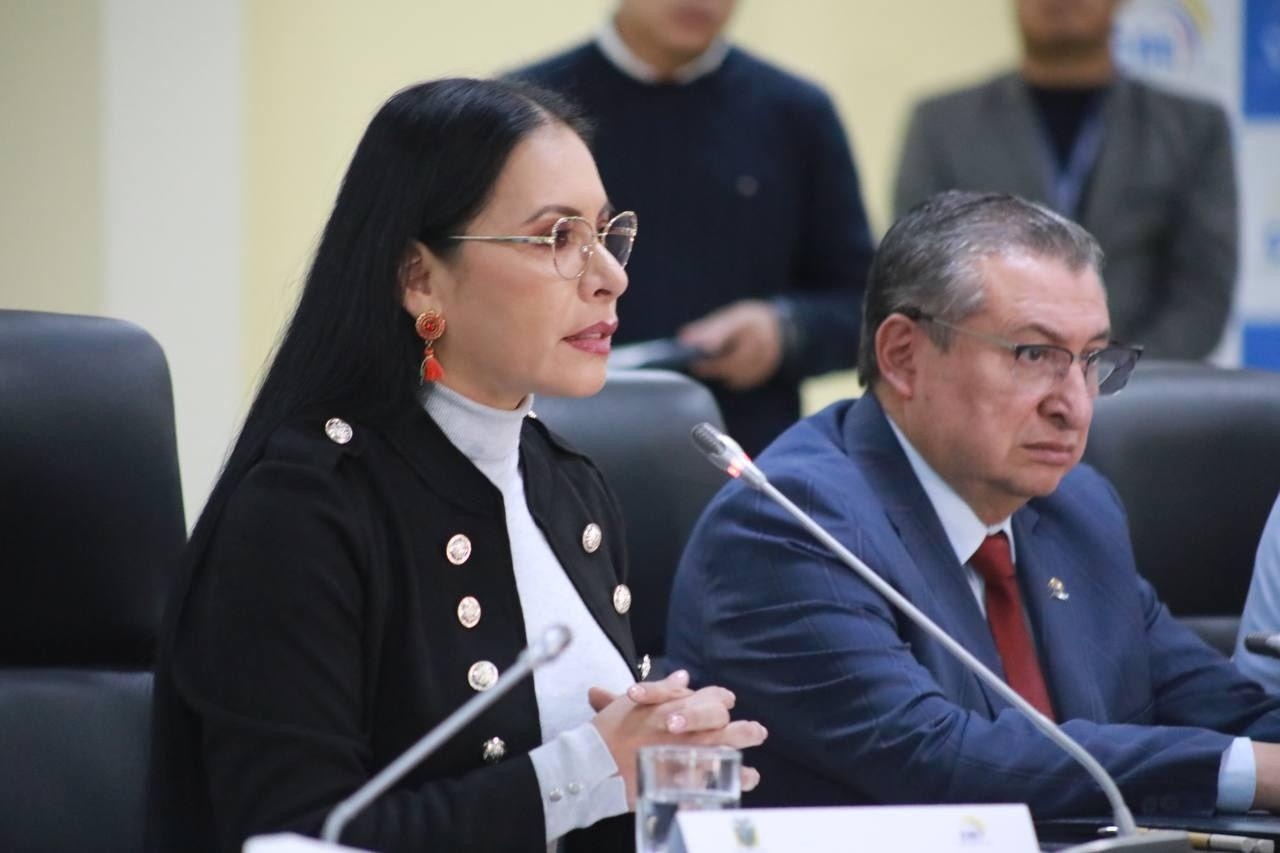 Diana Atamaint, presidenta del Consejo Nacional Electoral. (CNE)